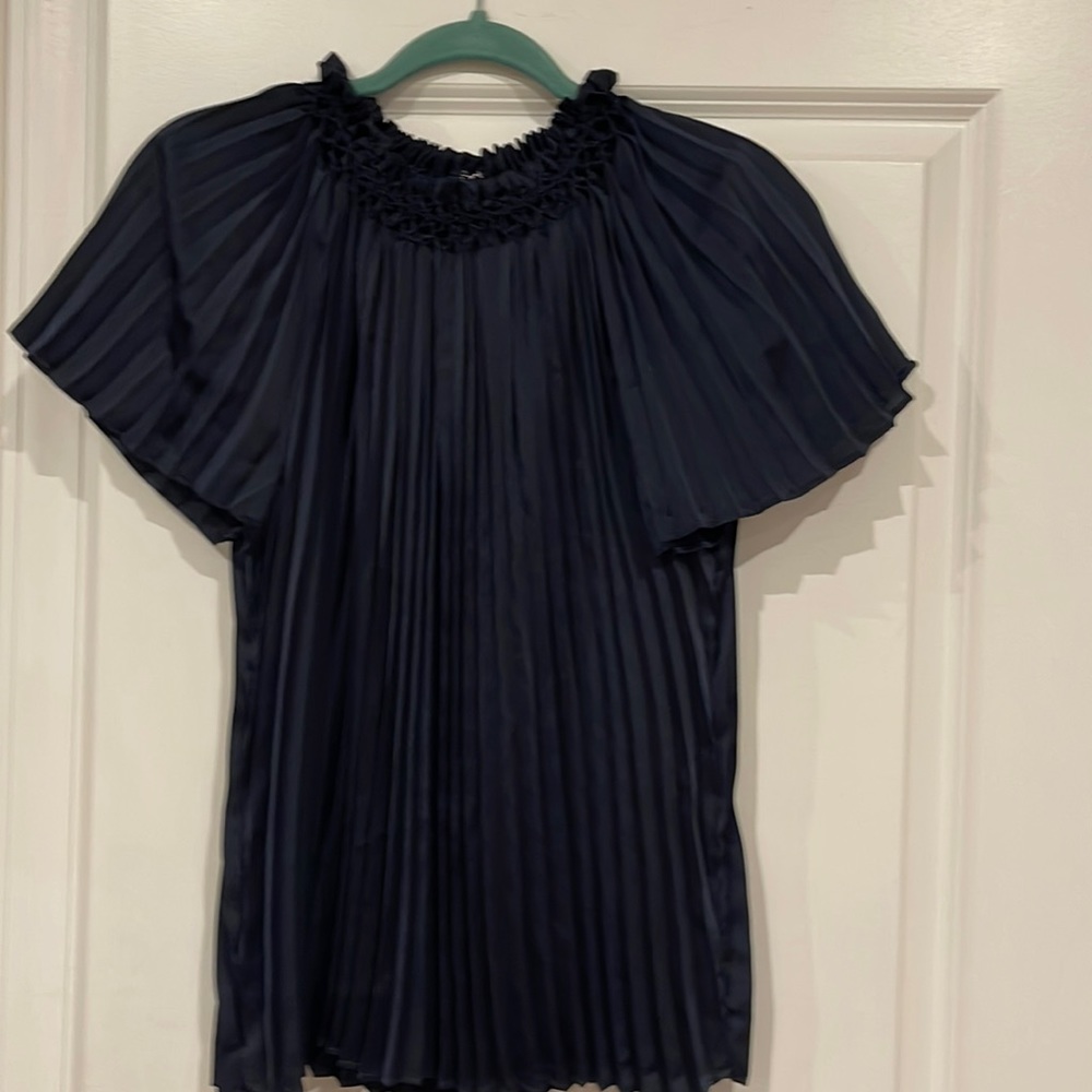 Ann Taylor Pleated Blouse Size S